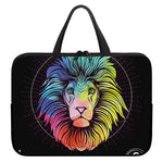 Colorful Leo Sign Print Laptop Sleeve With Handle
