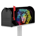 Colorful Leo Sign Print Mailbox Cover