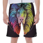 Colorful Leo Sign Print Men's Beach Shorts