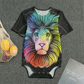 Colorful Leo Sign Print Men's Bodysuit