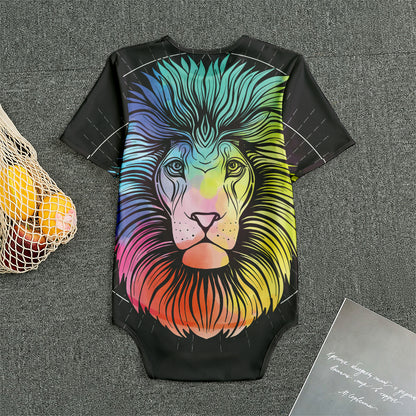 Colorful Leo Sign Print Men's Bodysuit