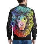 Colorful Leo Sign Print Men's Bomber Jacket