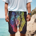 Colorful Leo Sign Print Men's Cargo Shorts