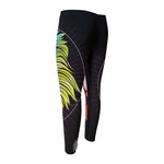 Colorful Leo Sign Print Men's Compression Pants