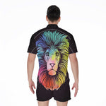 Colorful Leo Sign Print Men's Rompers