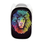 Colorful Leo Sign Print Mesh Laundry Hamper