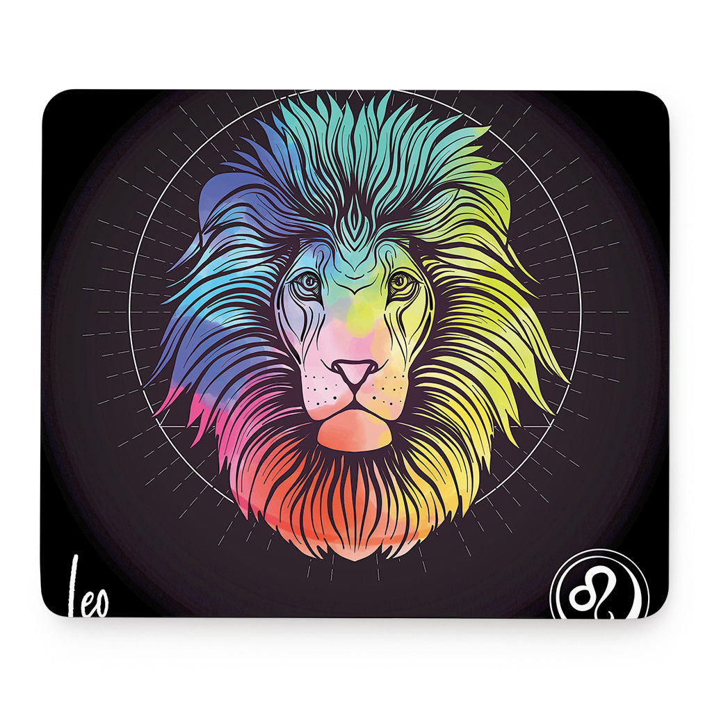 Colorful Leo Sign Print Mouse Pad