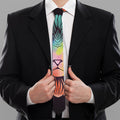 Colorful Leo Sign Print Necktie