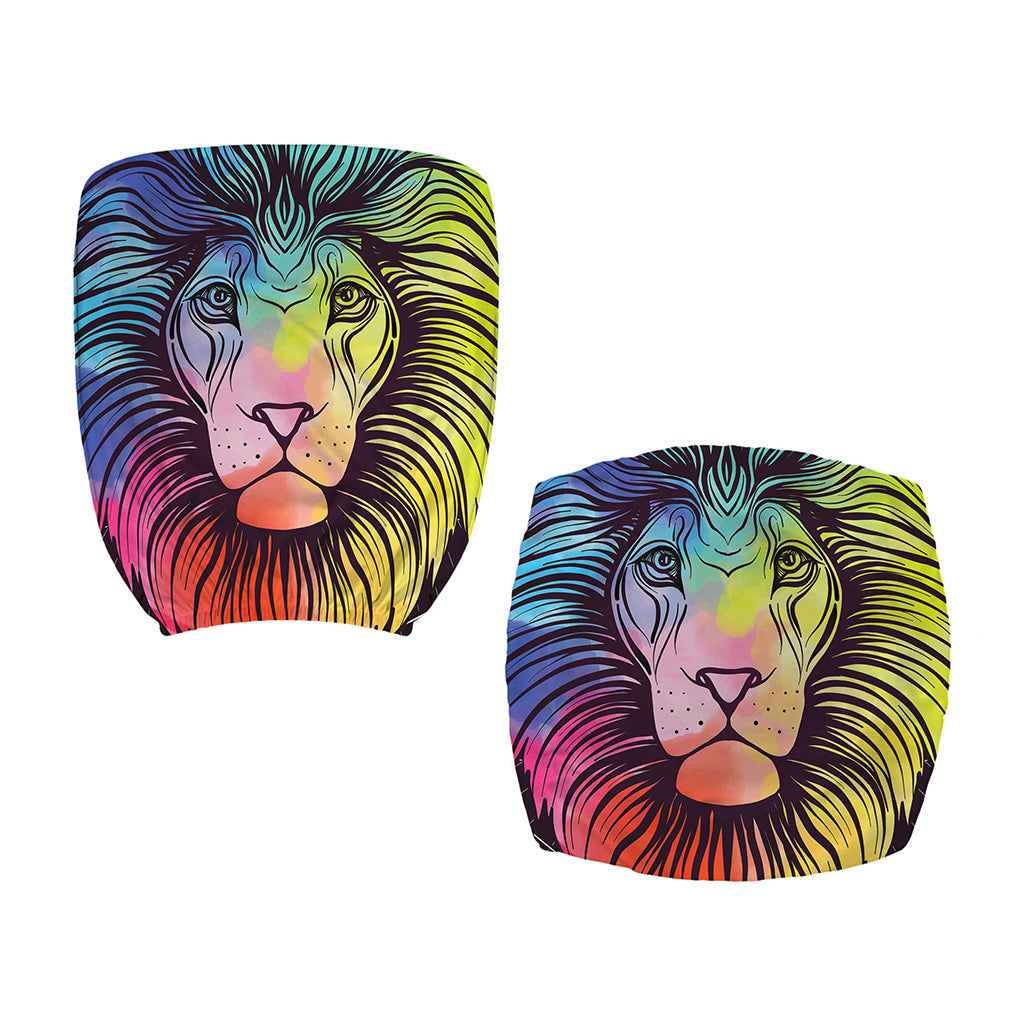 Colorful Leo Sign Print Office Chair Cover