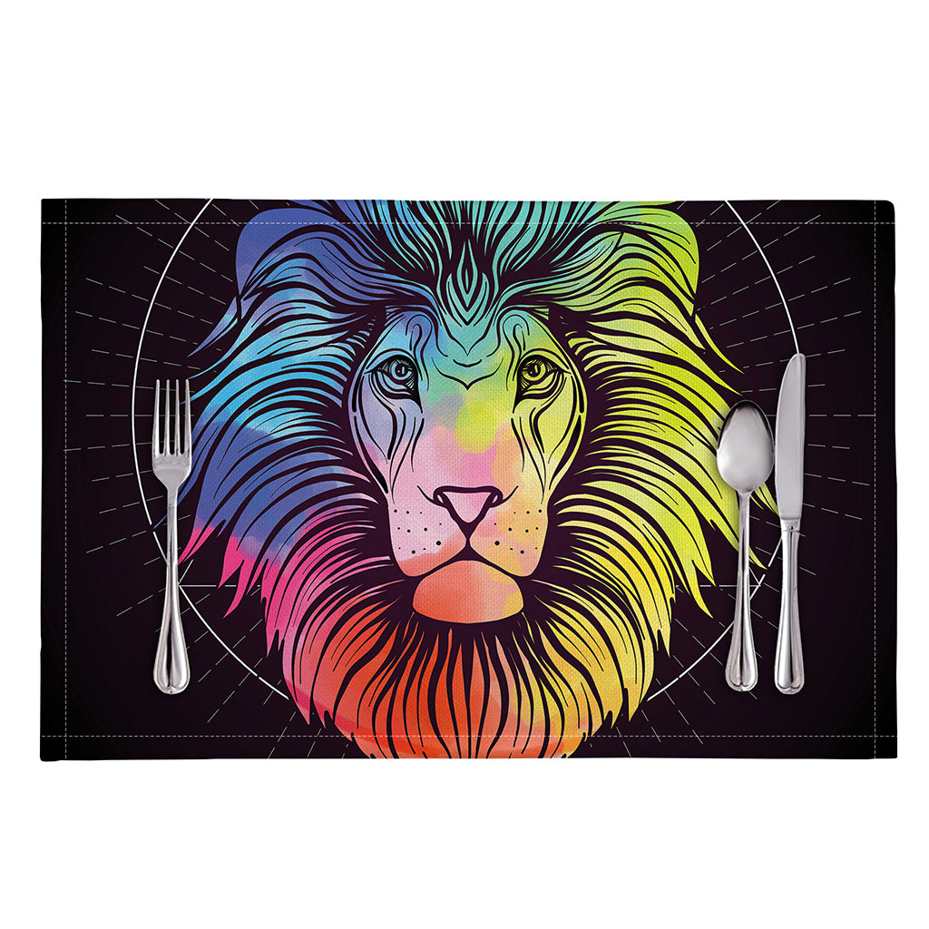 Colorful Leo Sign Print Placemat