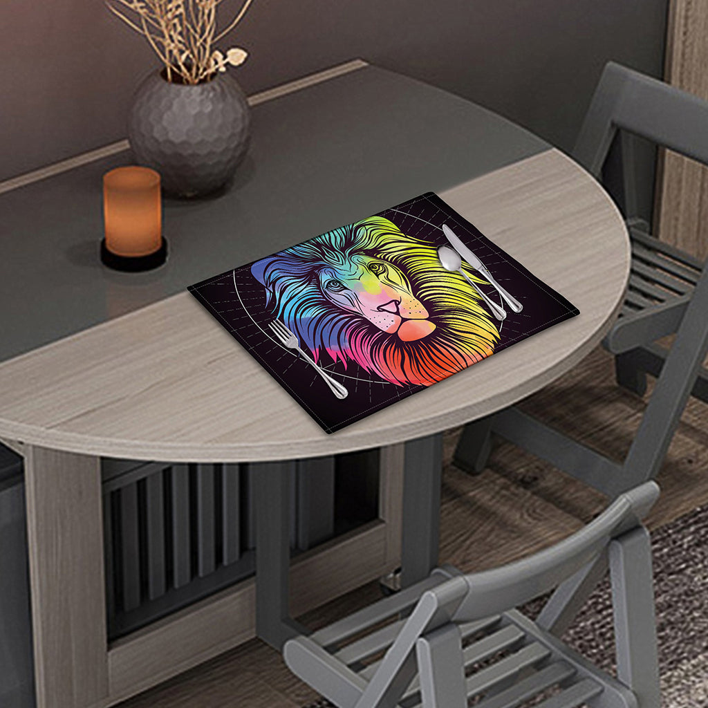 Colorful Leo Sign Print Placemat