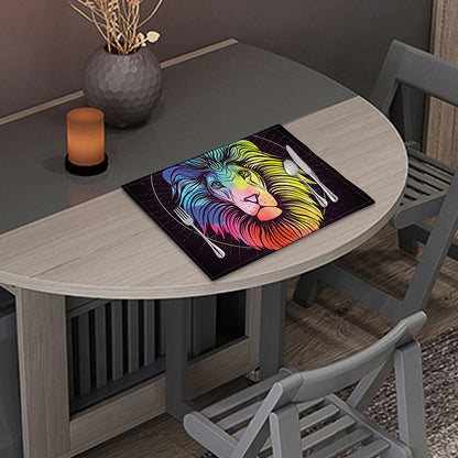 Colorful Leo Sign Print Placemat