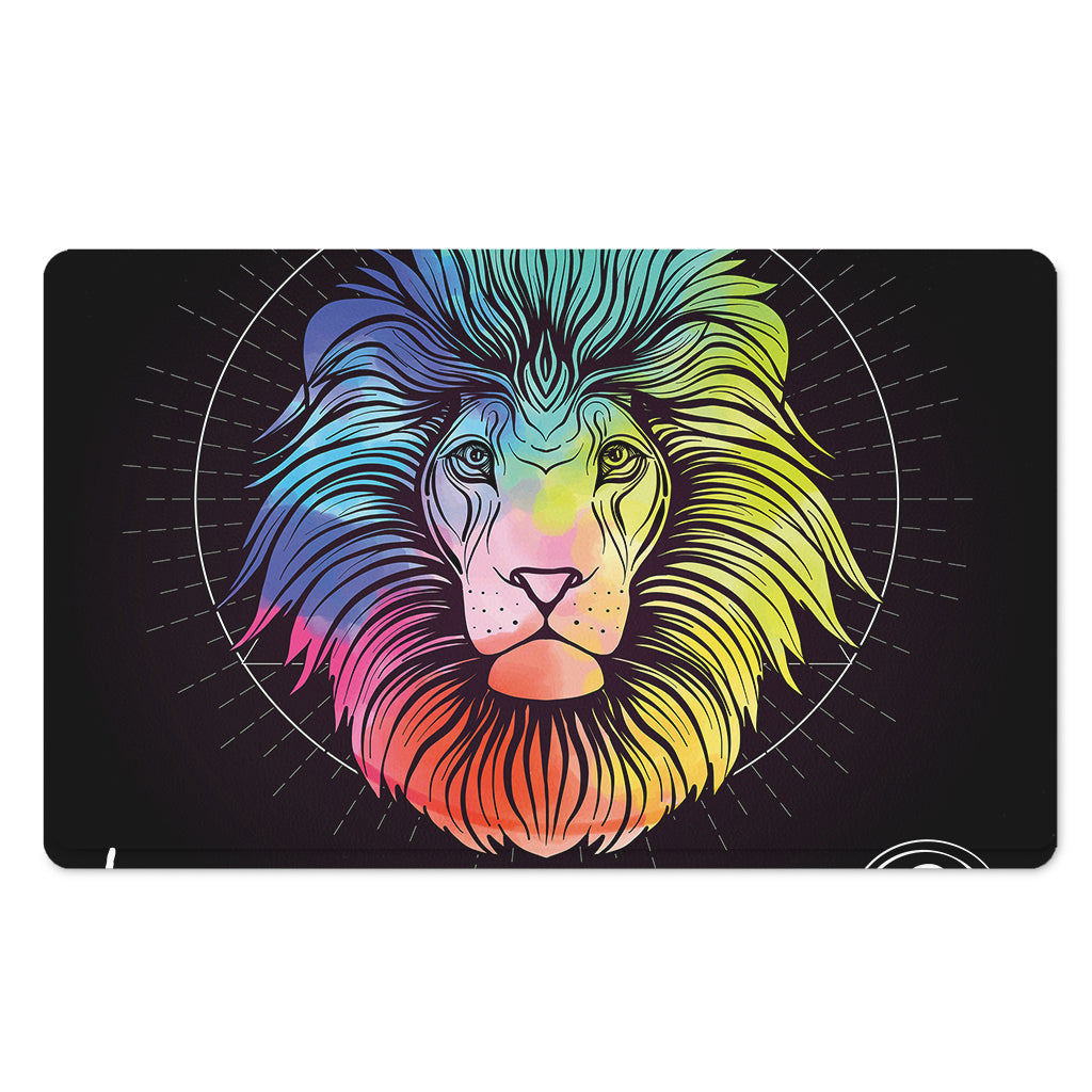 Colorful Leo Sign Print Polyester Doormat