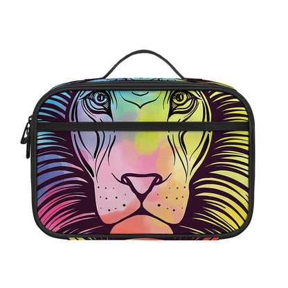 Colorful Leo Sign Print Portable Lunch Bag