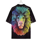 Colorful Leo Sign Print Rayon Hawaiian Shirt
