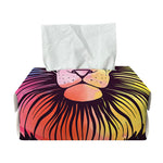 Colorful Leo Sign Print Rectangle Tissue Box Cover