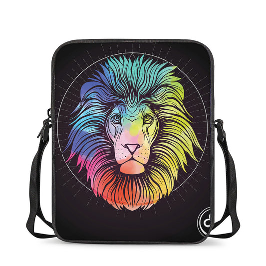 Colorful Leo Sign Print Rectangular Crossbody Bag
