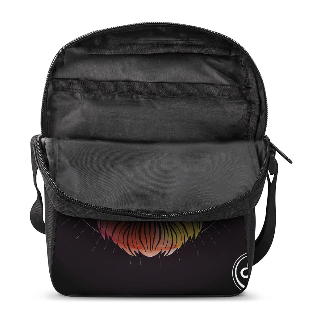 Colorful Leo Sign Print Rectangular Crossbody Bag