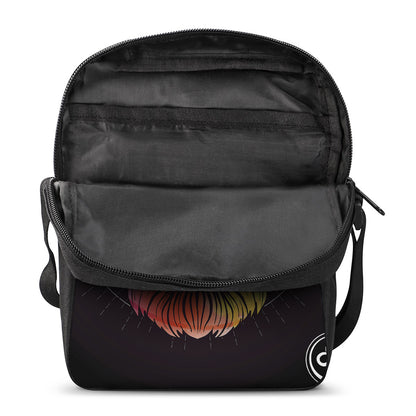 Colorful Leo Sign Print Rectangular Crossbody Bag