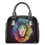 Colorful Leo Sign Print Shoulder Handbag