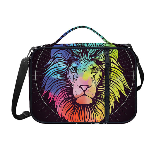 Colorful Leo Sign Print Shoulder Strap Bible Bag