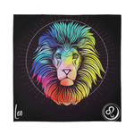 Colorful Leo Sign Print Silk Bandana