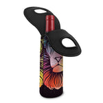 Colorful Leo Sign Print Single Neoprene Wine Tote