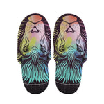 Colorful Leo Sign Print Slippers