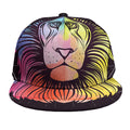 Colorful Leo Sign Print Snapback Cap