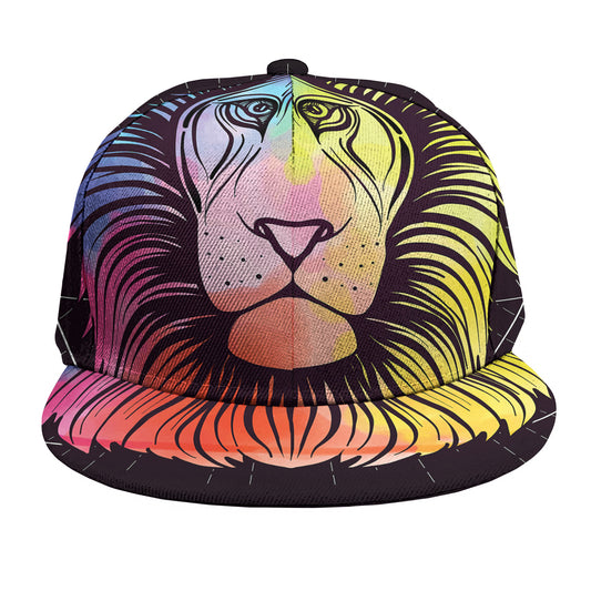 Colorful Leo Sign Print Snapback Cap
