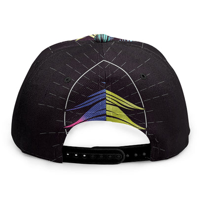 Colorful Leo Sign Print Snapback Cap