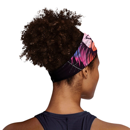 Colorful Leo Sign Print Sports Headband