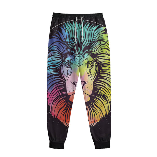 Colorful Leo Sign Print Sweatpants