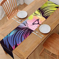 Colorful Leo Sign Print Table Runner