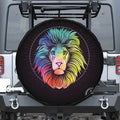 Colorful Leo Sign Print Tire Cover