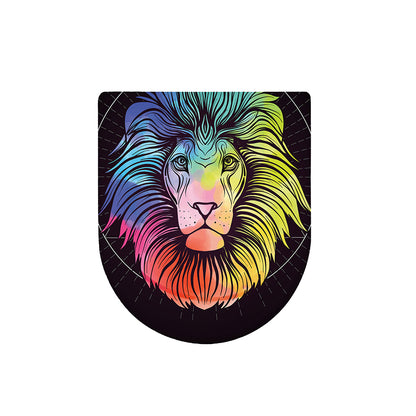 Colorful Leo Sign Print Toilet Lid Cover