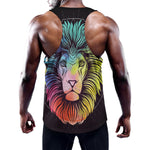 Colorful Leo Sign Print Training Tank Top