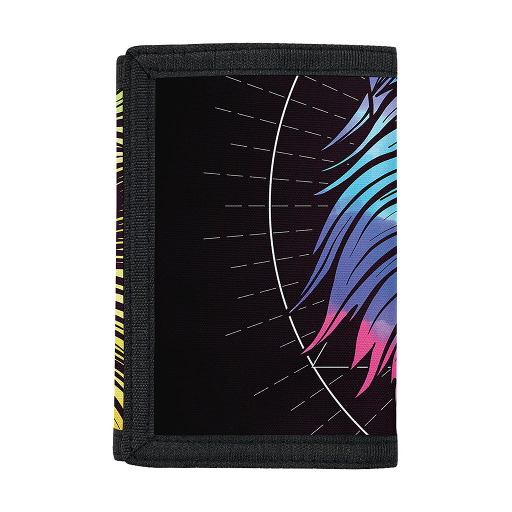 Colorful Leo Sign Print Trifold Wallet