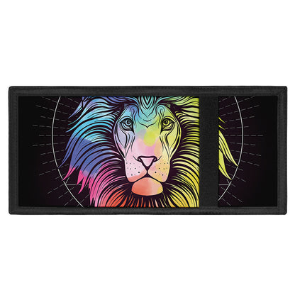 Colorful Leo Sign Print Trifold Wallet
