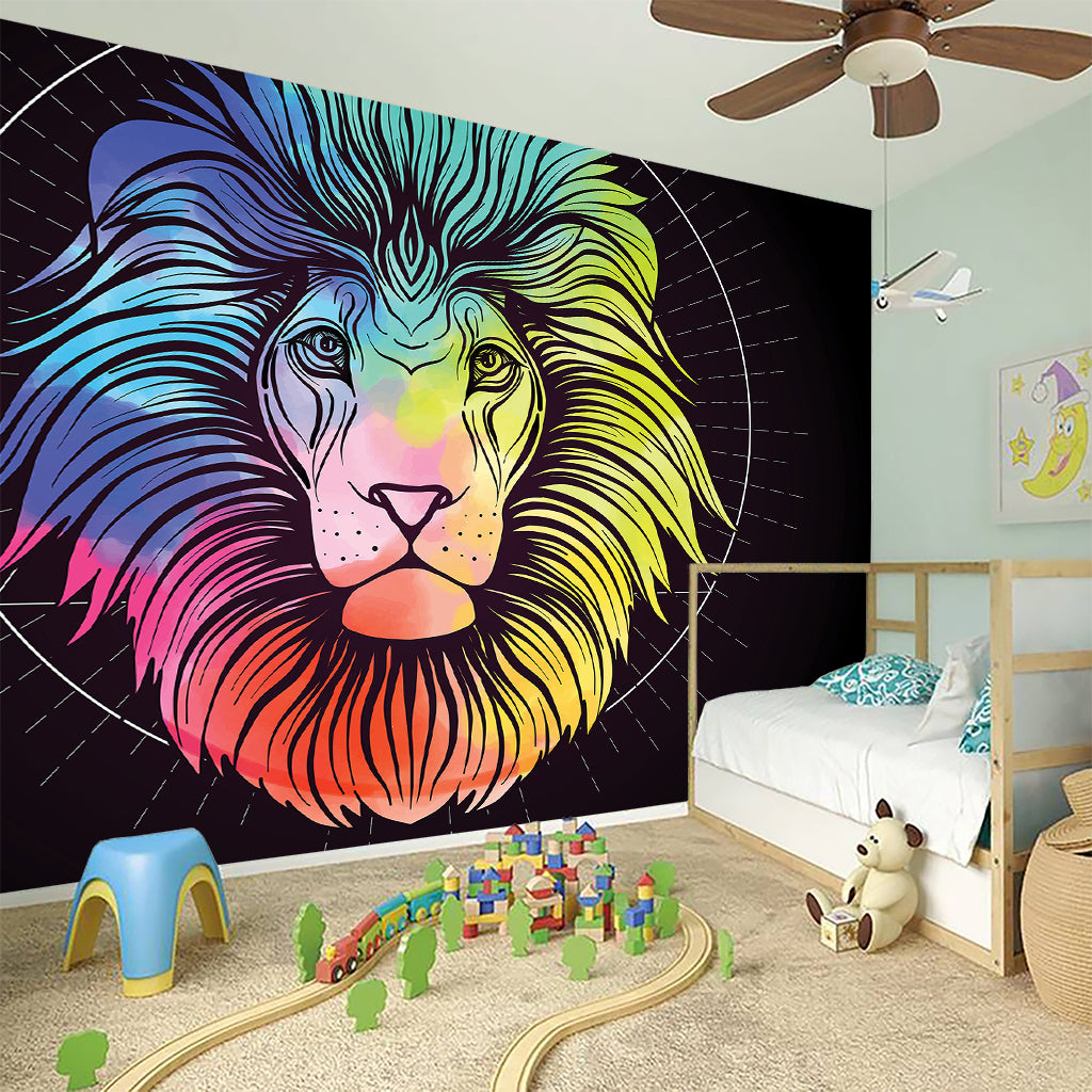 Colorful Leo Sign Print Wall Sticker