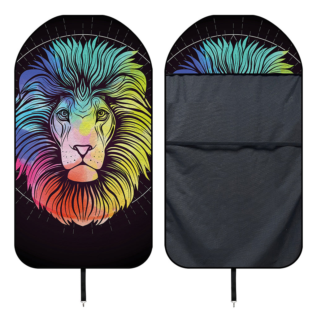Colorful Leo Sign Print Waterproof Car Seat Cover