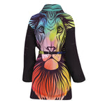 Colorful Leo Sign Print Women's Bathrobe