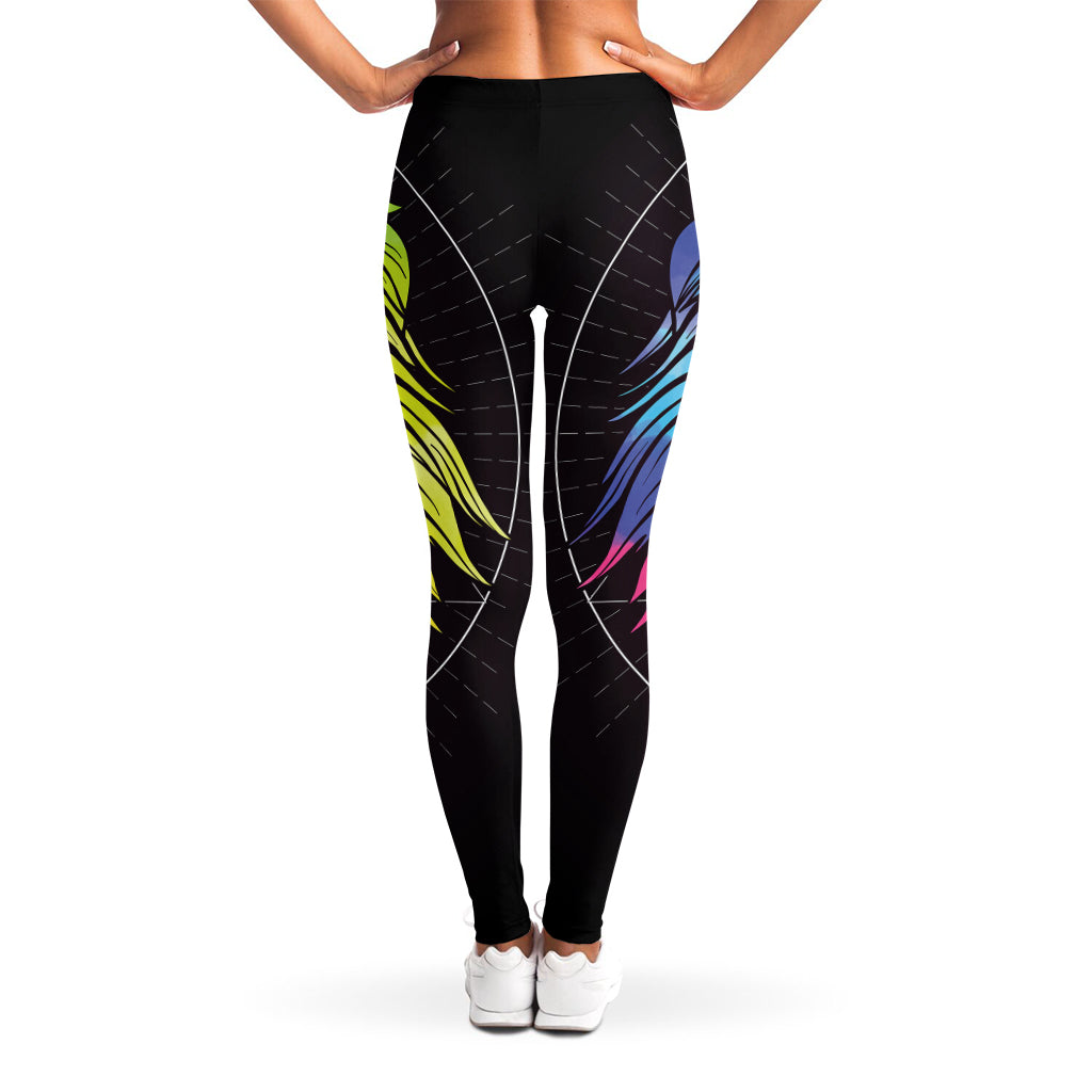 Colorful Leo Sign Print Women's Leggings