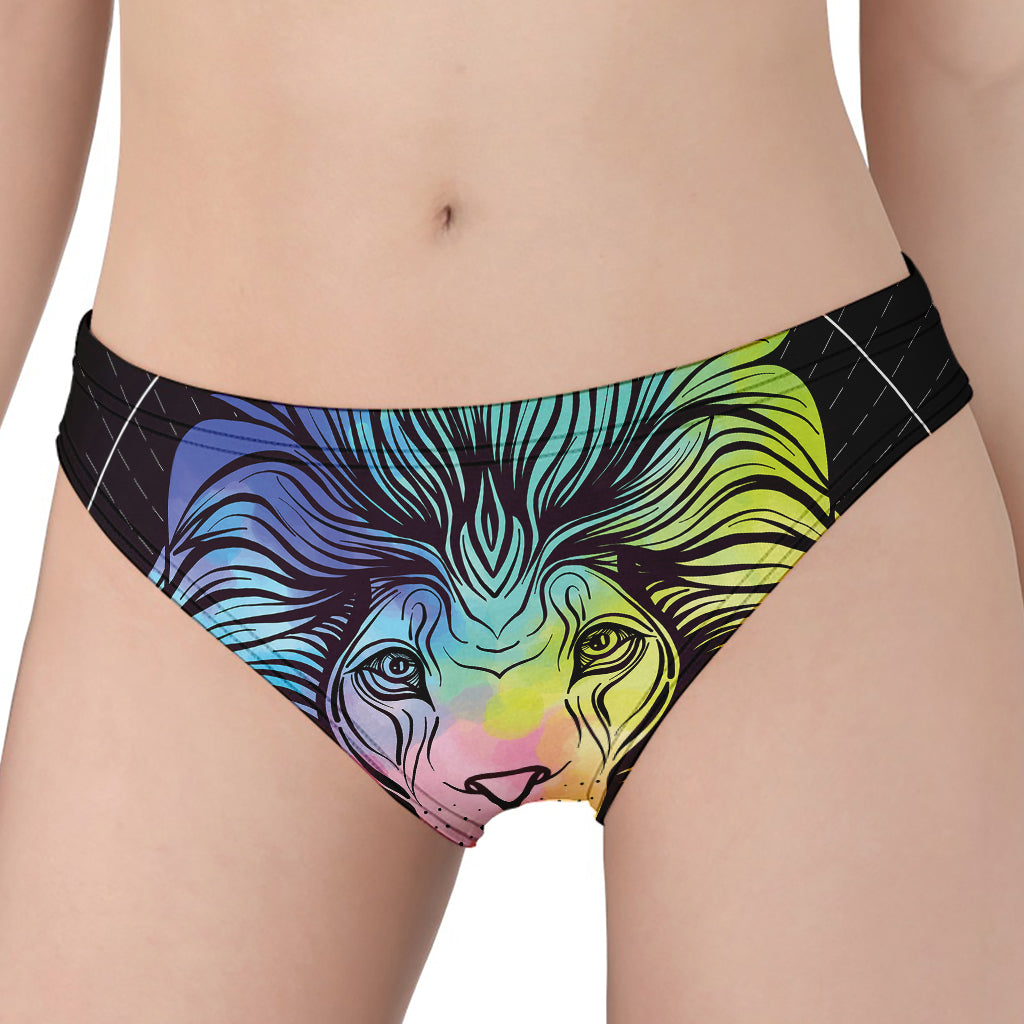 Colorful Leo Sign Print Women's Panties