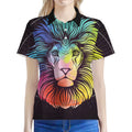Colorful Leo Sign Print Women's Polo Shirt