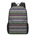 Colorful Leopard Navajo Tribal Print 17 Inch Backpack