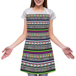 Colorful Leopard Navajo Tribal Print Adjustable Apron