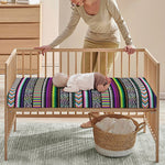 Colorful Leopard Navajo Tribal Print Baby Crib Sheet