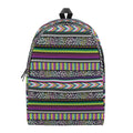 Colorful Leopard Navajo Tribal Print School Backpack
