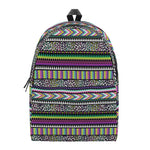 Colorful Leopard Navajo Tribal Print Backpack